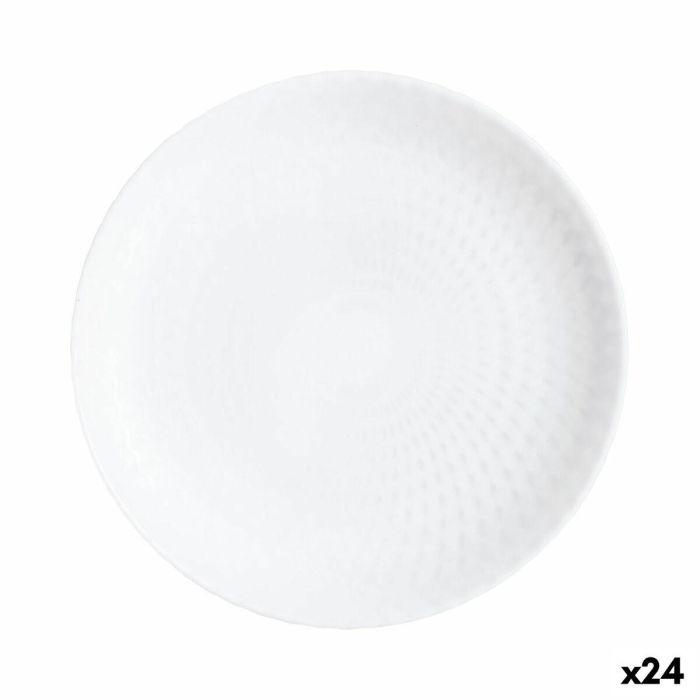 Plato de Postre Luminarc Pampille Blanco Vidrio (19 cm) (24 Unidades) 0 Plato de Postre Luminarc Pampille Blanco Vidrio (19 cm) (24 Unidades) 0