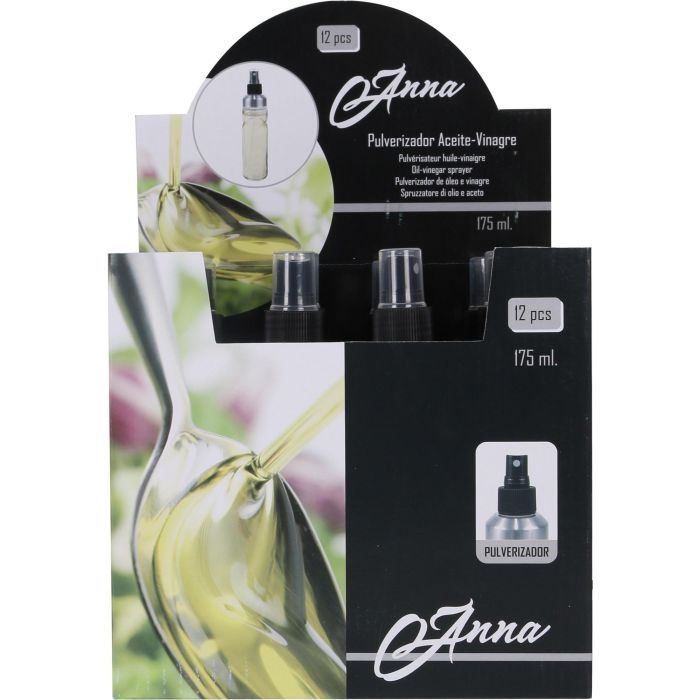 Aceitera Vinagrera Spray Anna 175 ml (12 Unidades) 1 Aceitera Vinagrera Spray Anna 175 ml (12 Unidades) 1