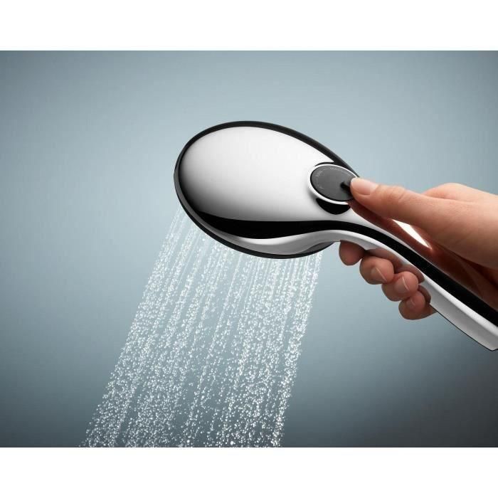 Rociador de ducha - GROHE Vitalio Start 110 26031001 - 3 chorros (Lluvia/Estimulante/Masaje) - Fácil selección - Ahorro de agua - Cromado 1 Rociador de ducha - GROHE Vitalio Start 110 26031001 - 3 chorros (Lluvia/Estimulante/Masaje) - Fácil selección - Ahorro de agua - Cromado 1