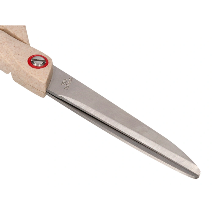 Liderpapel Tijera de Oficina Acero Inoxidable Mango Eco Fibra de Trigo 8' 21,5 cm en Blíster 6
