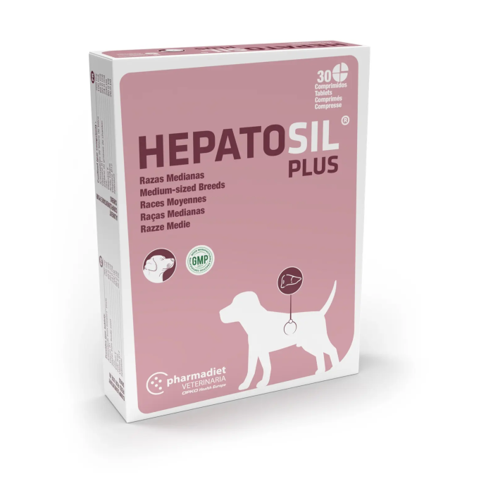 Hepatosil Plus Razas Medianas 30 Comprimidos