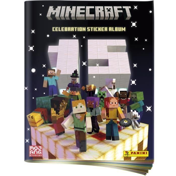 Álbum de pegatinas - PANINI - Minecraft 3 (15º aniversario) - 240 pegatinas