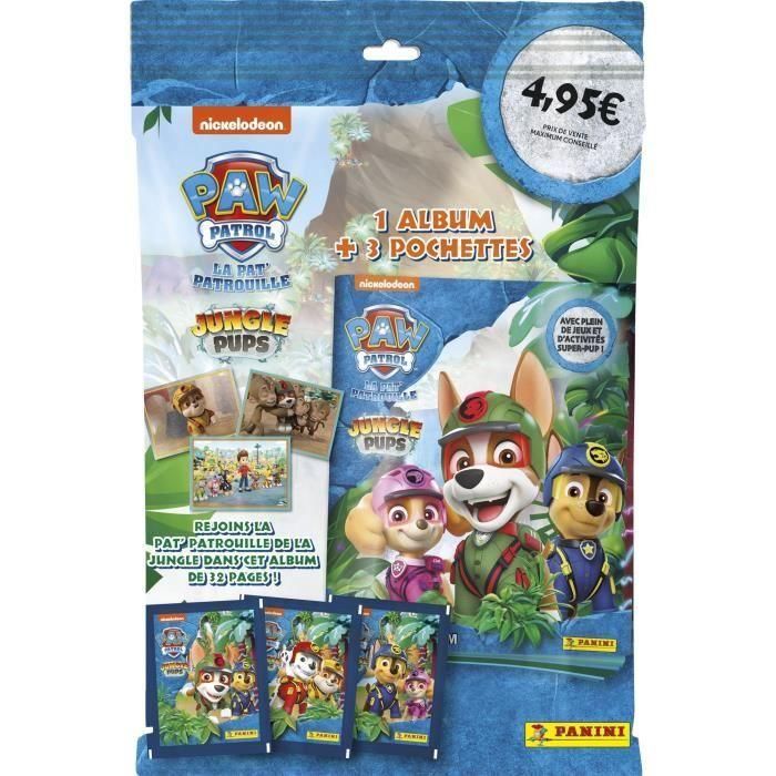 Álbum - PANINI - Paw Patrol Mission Jungle - 184 pegatinas