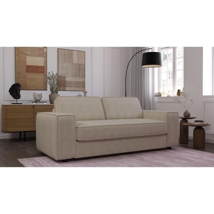 Sofá convertible Express de pana - PAOLA - 210 x 100 x 87 cm 3 Sofá convertible Express de pana - PAOLA - 210 x 100 x 87 cm 3