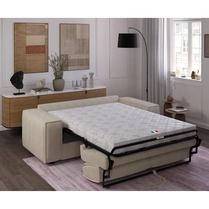 Sofá convertible Express de pana - PAOLA - 210 x 100 x 87 cm 4 Sofá convertible Express de pana - PAOLA - 210 x 100 x 87 cm 4
