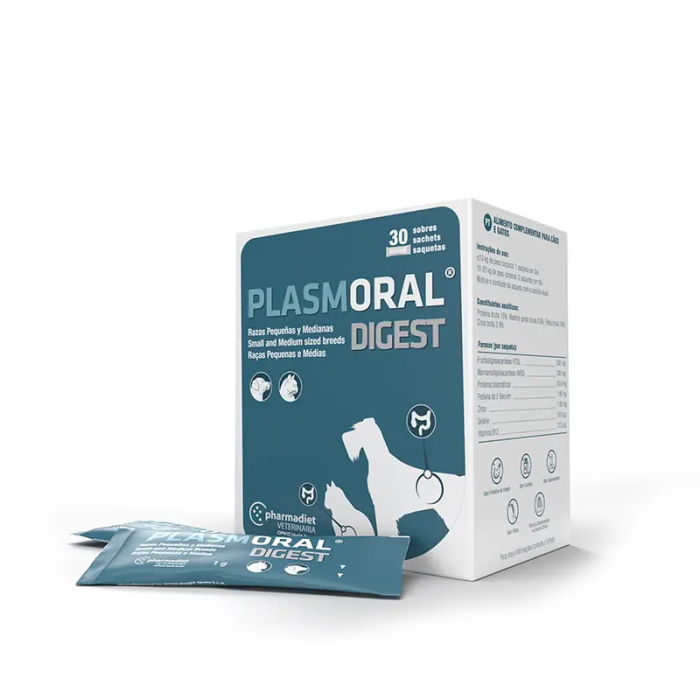 Plasmoral Digest 30 Saquetas Raças Pequenas E Medias