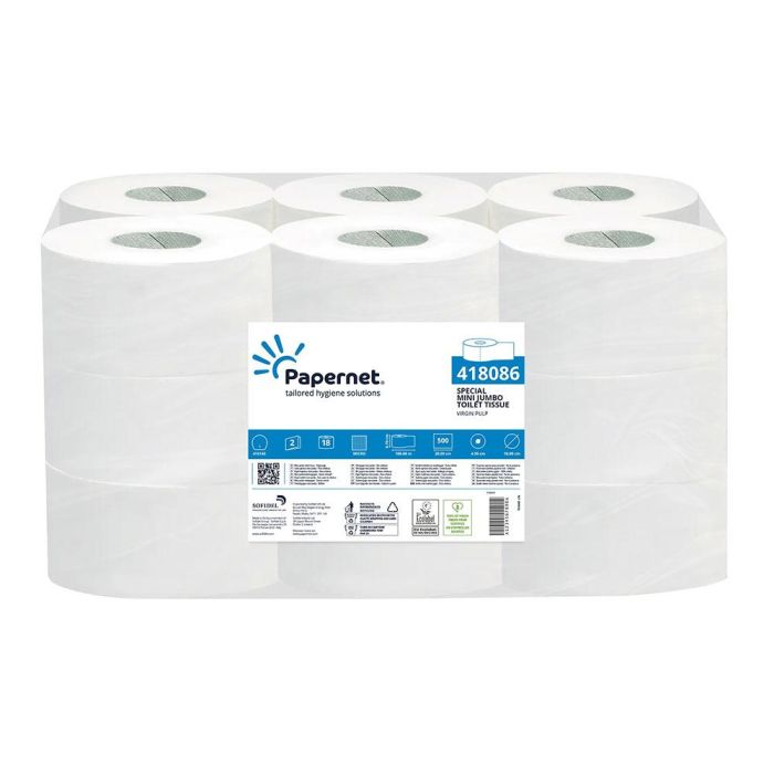 Papel higienico mini jumbo 2 capas 100m 14300021 papernet Papel higienico mini jumbo 2 capas 100m 14300021 papernet