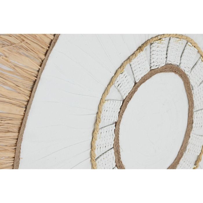 Cuadro Boho DKD Home Decor Blanco Natural 4.5 x 92 x 92 cm (2 Unidades) 3