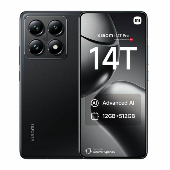 Smartphone Xiaomi 14T Pro 12GB/ 256GB/ 6.67"/ 5G/ Negro Titanio 2 Smartphone Xiaomi 14T Pro 12GB/ 256GB/ 6.67"/ 5G/ Negro Titanio 2