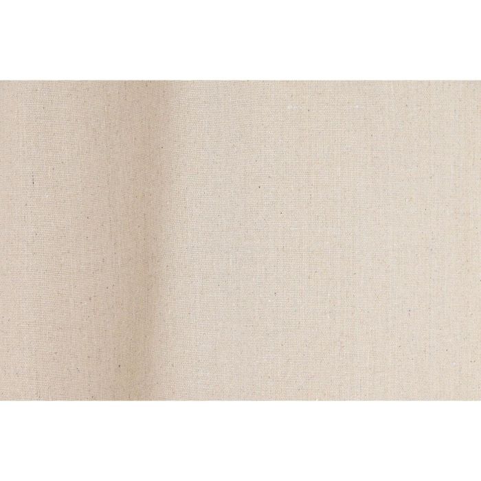 DKD Home Decor Cortina Cottage Natural de Poliéster con Trabillas y Lazos 260 cm Largo x 140 cm Ancho 2