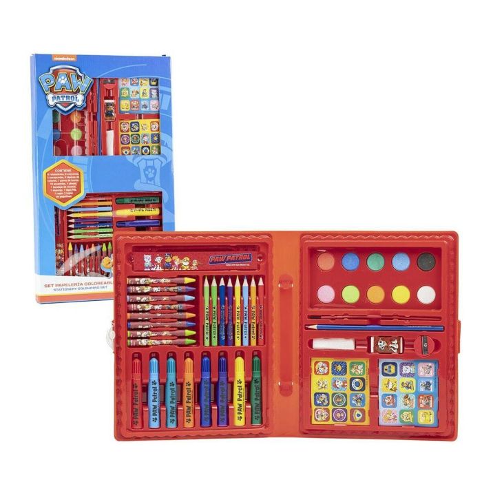 Set papelería coloreable caja paw patrol Set papelería coloreable caja paw patrol