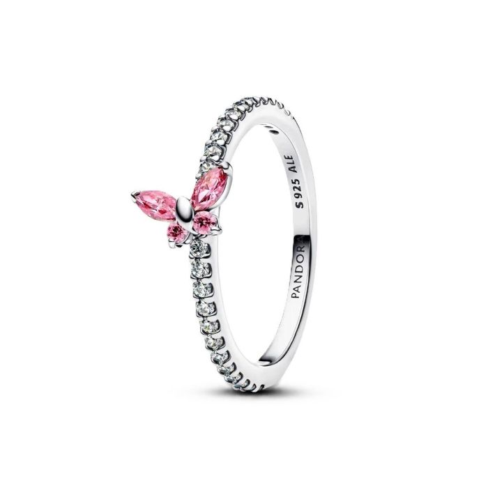 Anillo Mujer Pandora 194269C02-58 Plateado Rosa