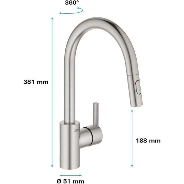 Grohe - Mezcla Monocommande del fregadero 3 Grohe - Mezcla Monocommande del fregadero 3