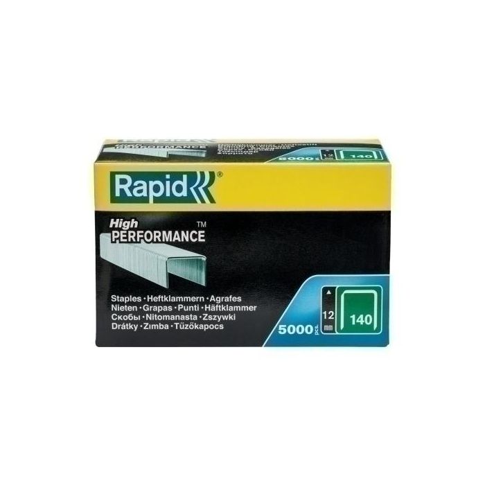 Grapas Rapid Clavadora 140/ 12 Mm. Galvanizadas Caja De 5000