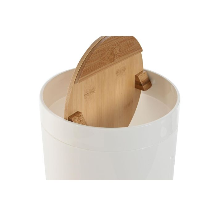 Cubo de basura Home ESPRIT Blanco Natural 5 L 2