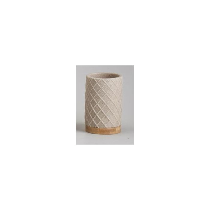 Vaso DKD Home Decor Beige 7.5 x 10 x 7.5 cm