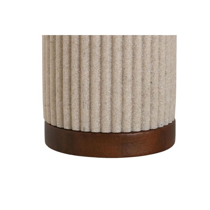 Vaso Home ESPRIT Marrón Beige Resina Acacia 8 x 8 x 11 cm 2