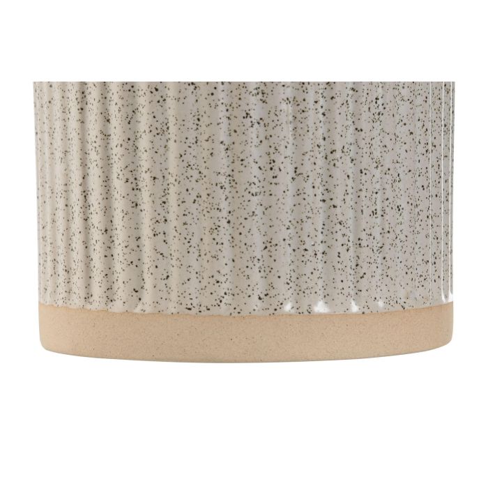 Escobilla para el Baño Home ESPRIT Beige Dorado Gres 10,5 x 10,5 x 37,5 cm 2