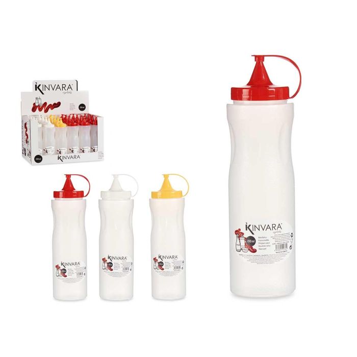 Bote plástico para salsas 700 ml - Kinvara - Colores surtidos - 7x24.7x7.5 cm (24 Unidades) Bote plástico para salsas 700 ml - Kinvara - Colores surtidos - 7x24.7x7.5 cm (24 Unidades)