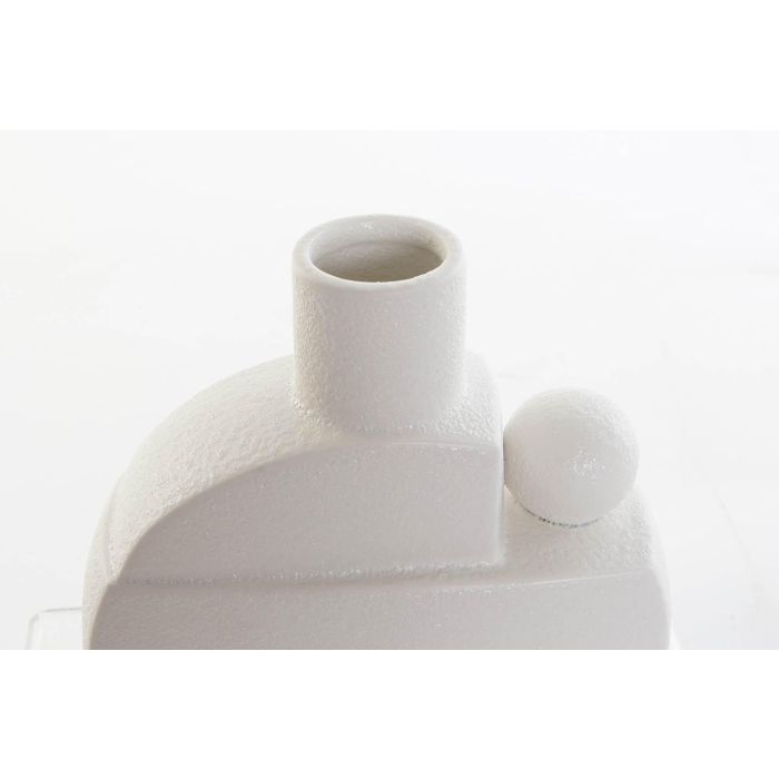 DKD Home Decor Jarron Scandi Blanco Ceramica 7 x 19.5 x 17 cm (2 Unidades) 1