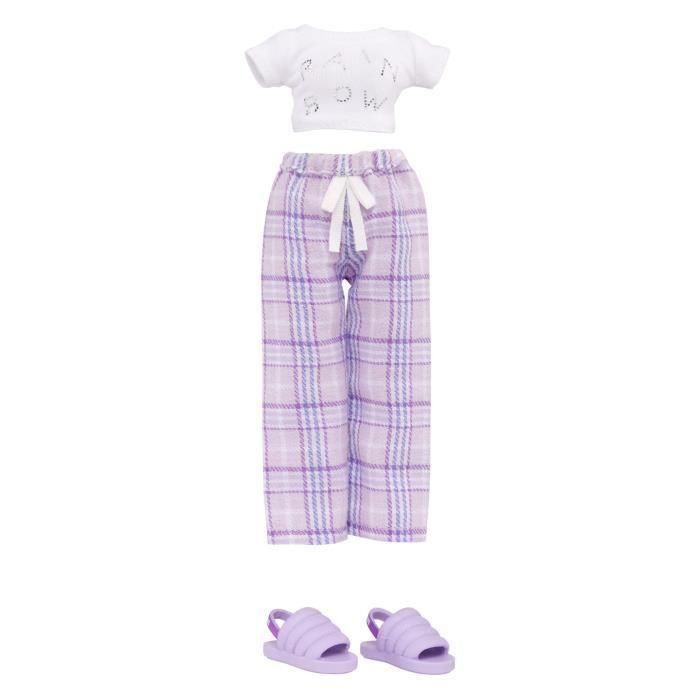 Rainbow High LIT0035051503705 Muñeca de moda articulada Junior High Pyjama Party, 22 cm, color Violeta Púrpura, con muchos accesorios 4