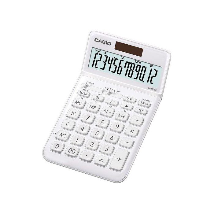 Calculadora Casio JW-200SC-WE Blanco Plástico