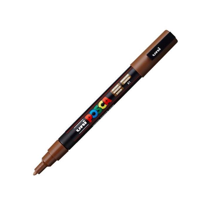 Posca Marcador Pc-3M Punta Cónica 0,9 - 1,3 mm Marrón Posca Marcador Pc-3M Punta Cónica 0,9 - 1,3 mm Marrón