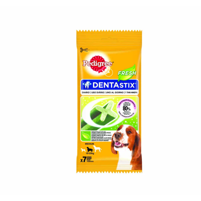 Pedigree Dentastix Fresh Mediano 10x180 gr 7 Barritas