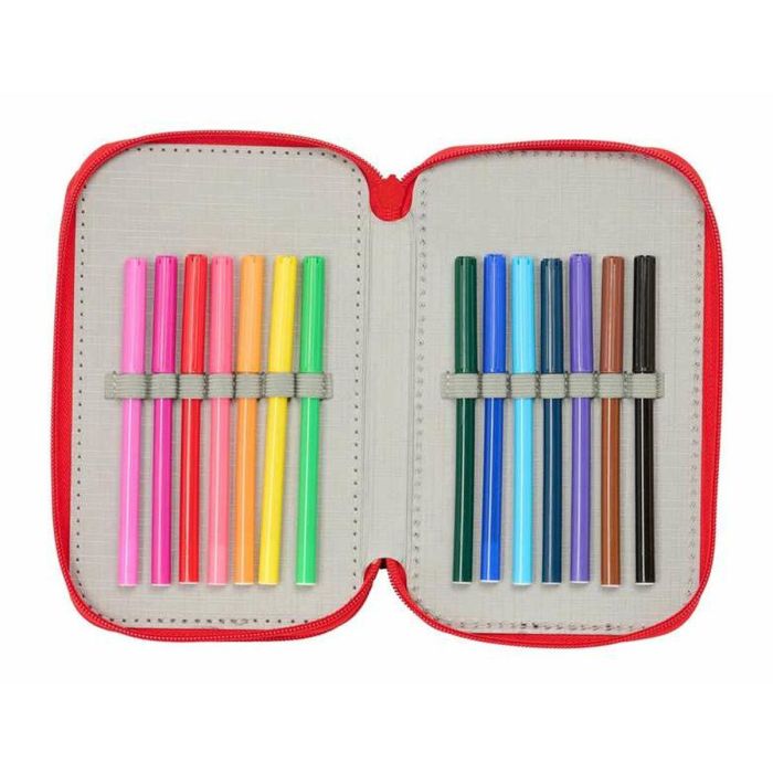 Safta Plumier Triple Spider-Man 37 Pcs, Estuche Escolar para Niños +3 Años 12,5x19,5x5,5cm 1 Safta Plumier Triple Spider-Man 37 Pcs, Estuche Escolar para Niños +3 Años 12,5x19,5x5,5cm 1