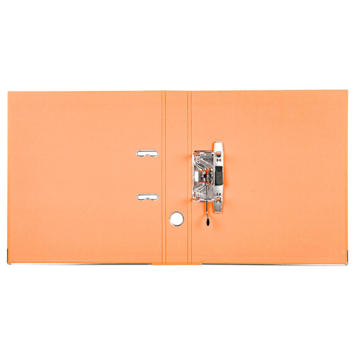 Liderpapel Archivador de palanca A4 Documenta forrado PVC con rado lomo 52mm naranja compresor metálico 2