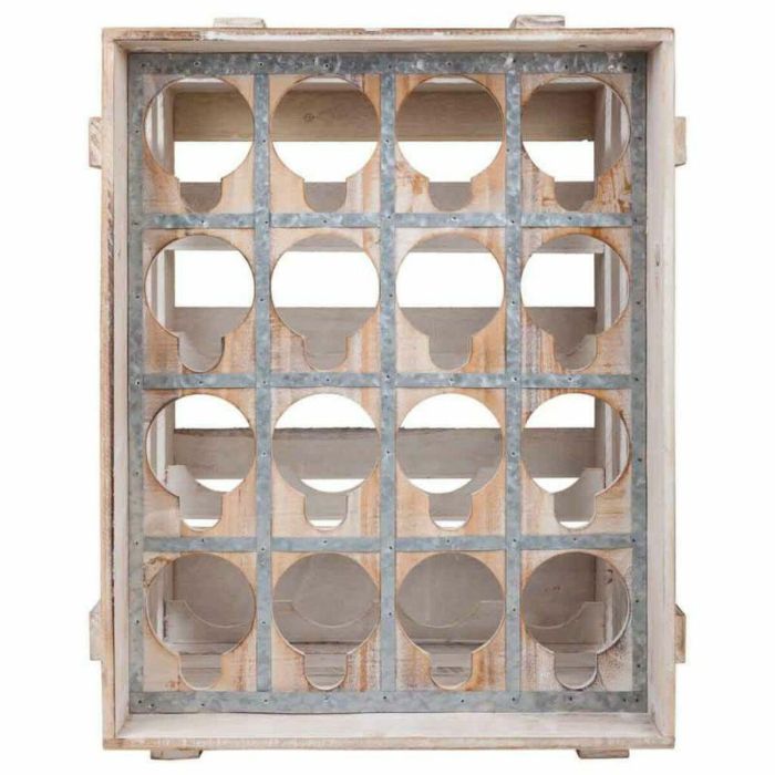 Botellero Alexandra House Living Natural Madera de abeto 55 x 32 x 41 cm 16 botellas Caja 5