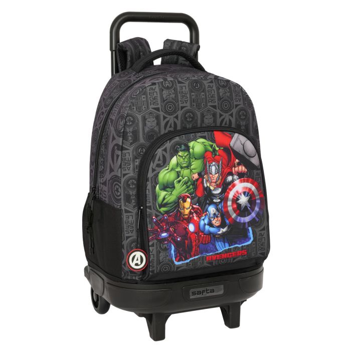 Mochila Escolar con Ruedas The Avengers Vendetta Negro 33 x 45 x 22 cm