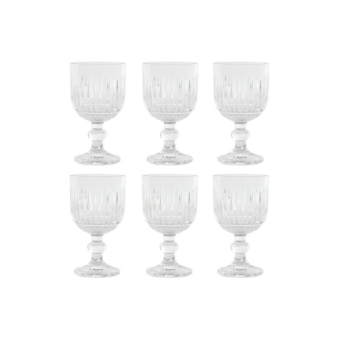 Copa Basicos DKD Home Decor Transparente 8 x 14.5 x 8 cm Set de 6