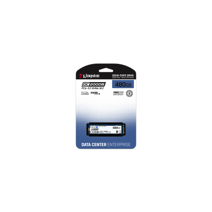 Kingston Technology DC2000B M.2 480 GB PCI Express 4.0 NVMe 3D TLC 3 Kingston Technology DC2000B M.2 480 GB PCI Express 4.0 NVMe 3D TLC 3