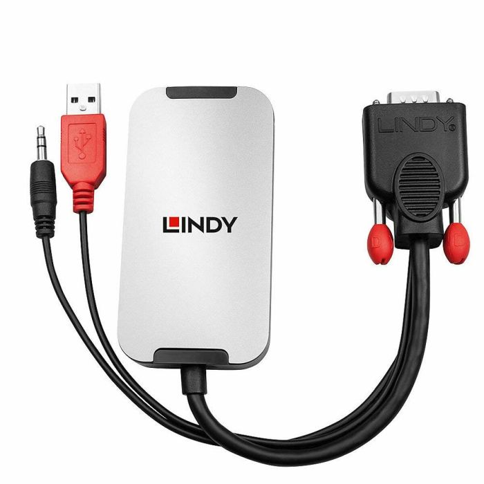 Adaptador DisplayPort a VGA LINDY 38296 Negro 1