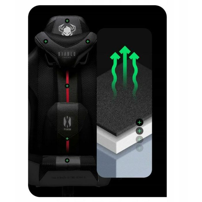 Silla Gaming Diablo Chairs DiabloX-PLAYER 2.0 Blanco Negro 1 Silla Gaming Diablo Chairs DiabloX-PLAYER 2.0 Blanco Negro 1