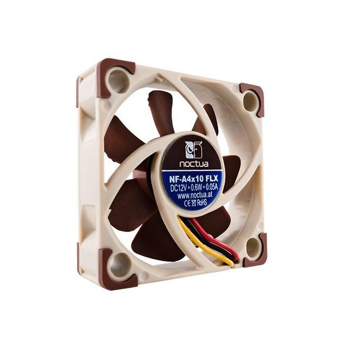 Noctua NF-A4x10 FLX Ventilador de carcasa de 40mm para PC, 3700-4500 RPM, 8.2 m³/h, bajo ruido (12.9-17.9 dB)