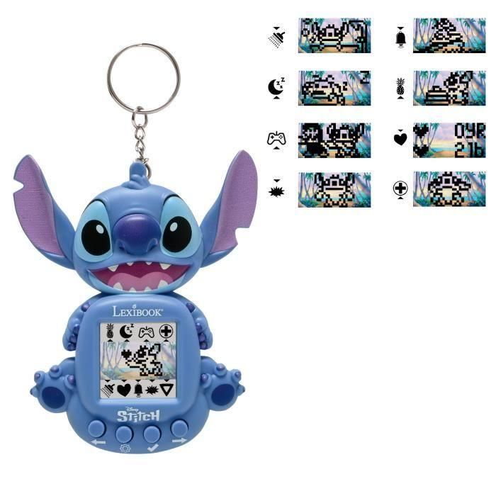 Lexibook Consola Portátil Disney Stitch con Pantalla LCD, Incluye 3 Juegos del Universo Disney Stitch, Edad +3 Años 3