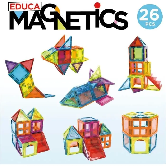 Educa Juego de construccion magneticos con 26 piezas 1