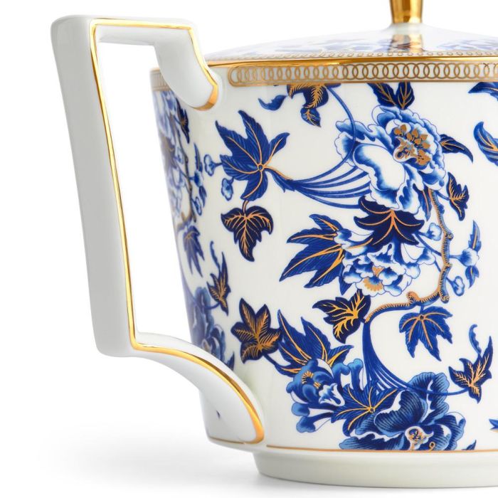 Wedgwood Tetera 1 L Hibiscus con Franjas de Oro de 22 Quilates Apta para Lavavajillas 4