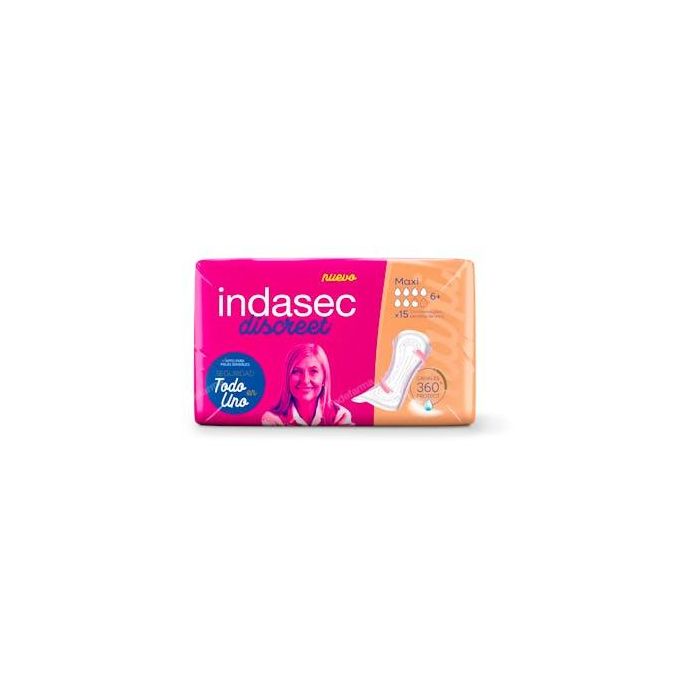 Indasec B15 Compresa Discreet Maxi (Promo 6 unidades)