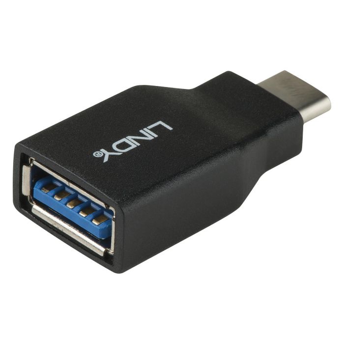 Lindy Adaptador USB 3.2 Tipo C a A, Conector USB-C a USB-A, Transferencia de Datos de hasta 10 Gbps Lindy Adaptador USB 3.2 Tipo C a A, Conector USB-C a USB-A, Transferencia de Datos de hasta 10 Gbps