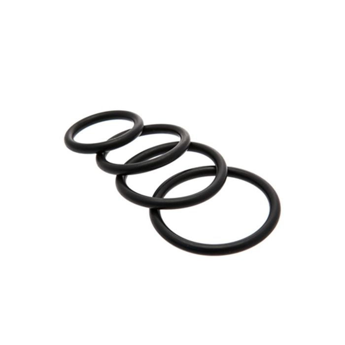4 Anillos para Pene Sportsheets SS694-01 Negro 2 4 Anillos para Pene Sportsheets SS694-01 Negro 2