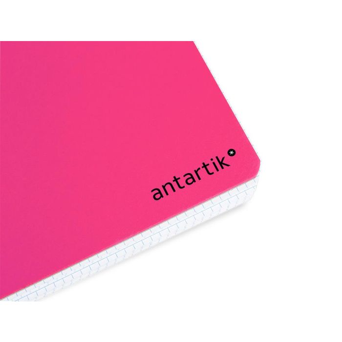 Cuaderno Espiral Liderpapel A4 Micro Antartik Tapa Dura 80H 100 gr Cuadro 5 mm Sin Bandas 4 Taladros Color Rosa Fluor 5