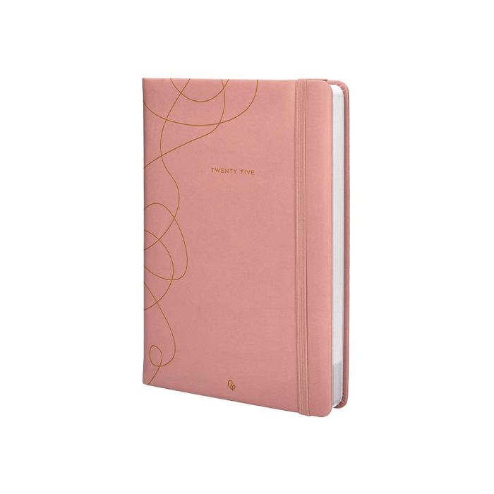 Agenda Encuadernada Liderpapel Efira A5 2025 Dia Pagina Color Rosa Nude Papel 70 gr 4