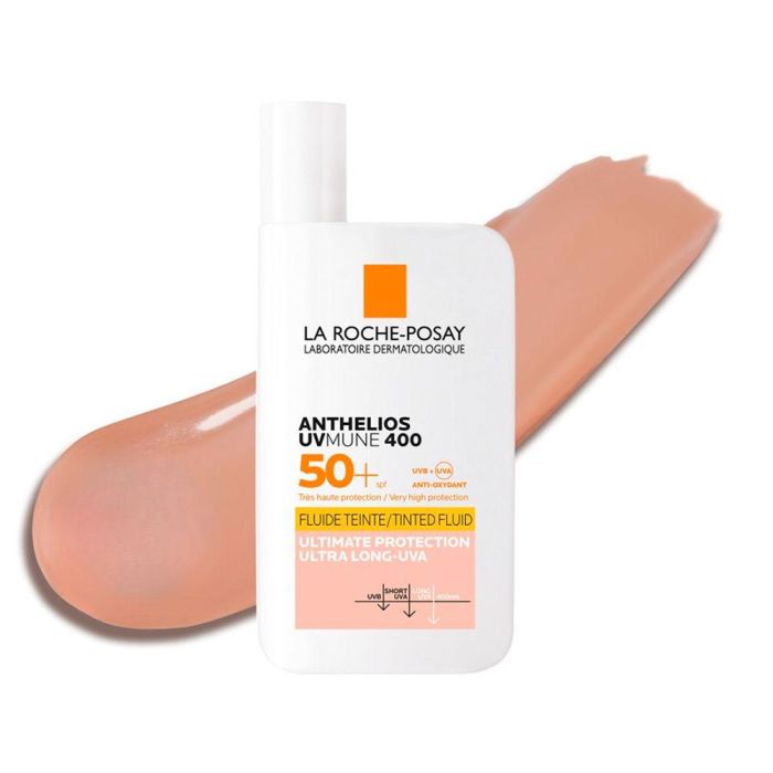 La Roche Posay ANTHELIOS UV-MUNE 400 Fluido Invisible con Color SPF50+ Resistente al Agua y Arena 50 ml