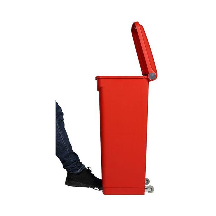 PROBBAX - SO-1290-RED - Cubo con pedal - Rojo 1 PROBBAX - SO-1290-RED - Cubo con pedal - Rojo 1