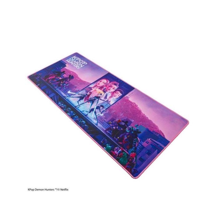 Cinereplicas Alfombrilla de Escritorio XL Kpop Demon Hunters Takedown Huntr/X, 80x35 cm, Diseño Oficial Neopreno
