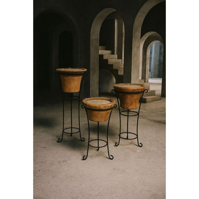 DKD Home Decor Indo 1c25 Velon Decorativo Item Home de Madera y Hierro Negro Marron 45x45x50 cm 4 DKD Home Decor Indo 1c25 Velon Decorativo Item Home de Madera y Hierro Negro Marron 45x45x50 cm 4