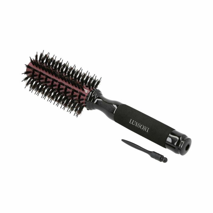 Lussoni Cepillo para Pelo Natural Style 28 mm con Cerdas Mixtas de Jabalí y Nailon, Diseño Ventilado Cerámico para Brillo y Rapidez 2 Lussoni Cepillo para Pelo Natural Style 28 mm con Cerdas Mixtas de Jabalí y Nailon, Diseño Ventilado Cerámico para Brillo y Rapidez 2
